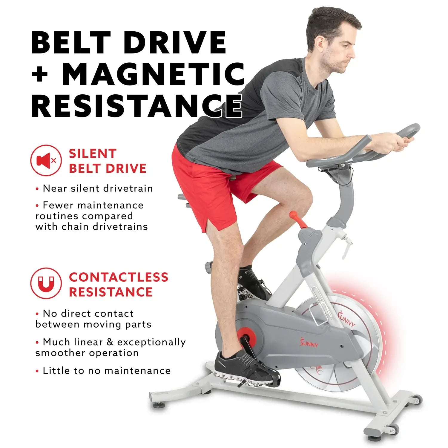 GP Pro Sun Pro Lite Indoor Cycling Bike Belt Drive - Lifetime warranty*