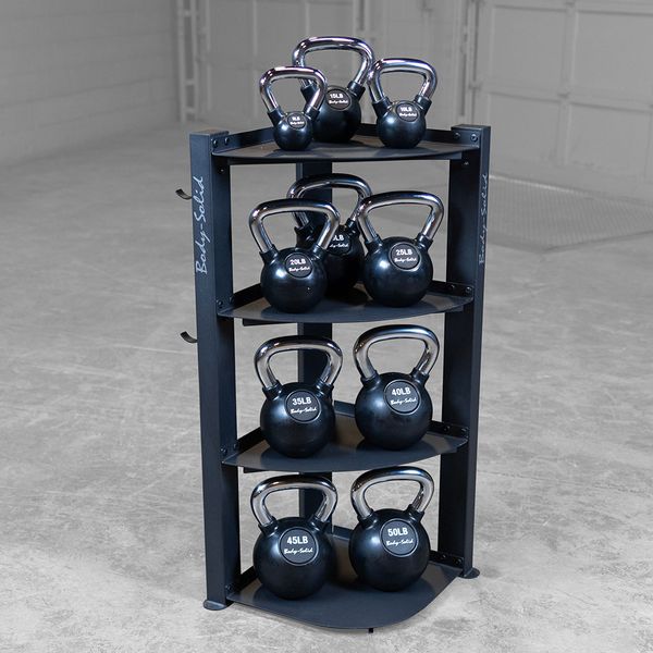 Body-Solid Corner Accessory Rack - GAR75 -NEW IN BOX . Call For Lowest Price In the USA.