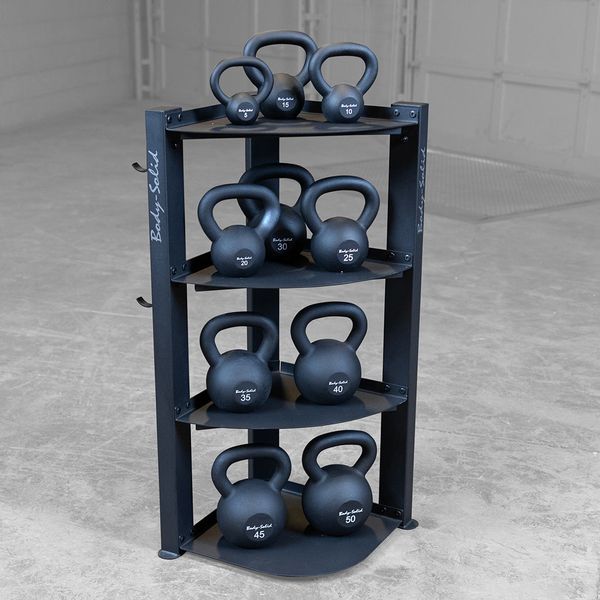 Body-Solid Corner Accessory Rack - GAR75 -NEW IN BOX . Call For Lowest Price In the USA.