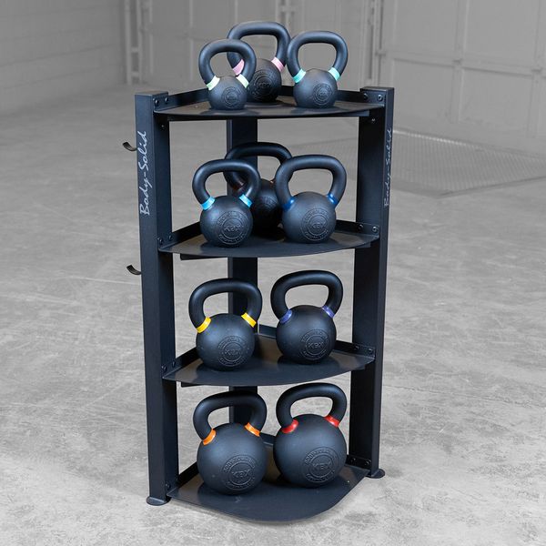 Body-Solid Corner Accessory Rack - GAR75 -NEW IN BOX . Call For Lowest Price In the USA.