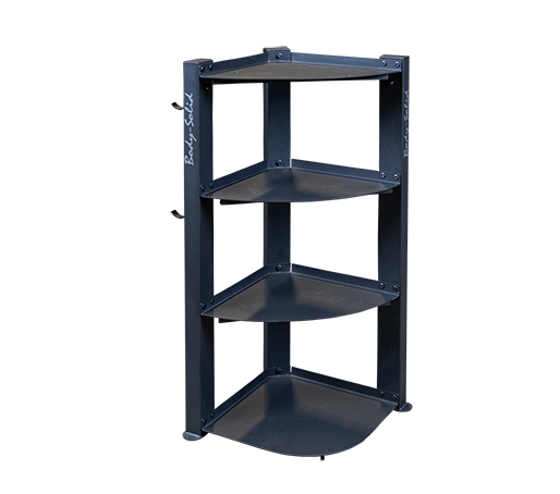 Body-Solid Corner Accessory Rack - GAR75 -NEW IN BOX . Call For Lowest Price In the USA.