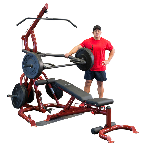 Body-Solid GLGS100P4 Corner Leverage Gym Package With Bench-NEW IN BOX . Call For Lowest Price In the USA
