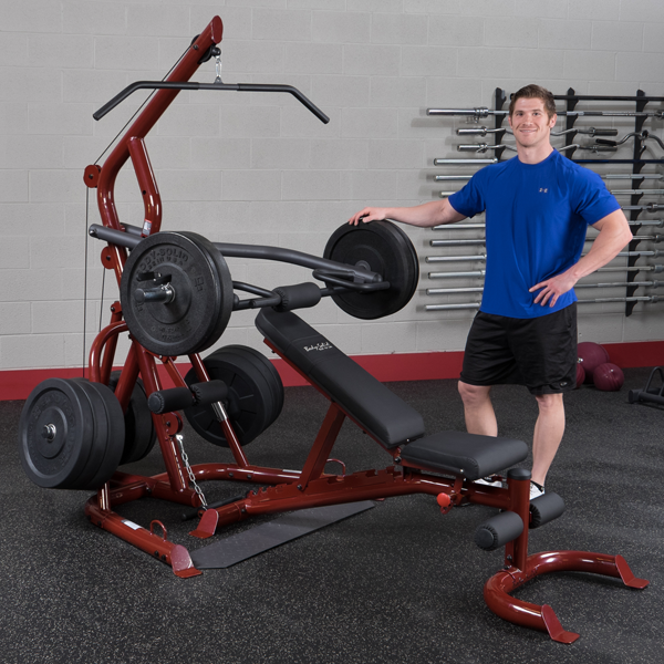 Body-Solid GLGS100P4 Corner Leverage Gym Package With Bench-NEW IN BOX . Call For Lowest Price In the USA