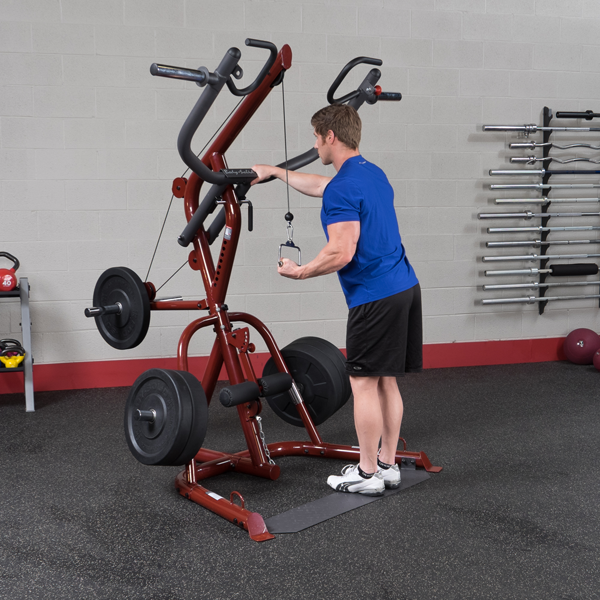 Body-Solid GLGS100P4 Corner Leverage Gym Package With Bench-NEW IN BOX . Call For Lowest Price In the USA