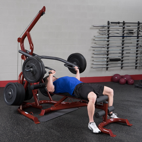 Body-Solid GLGS100P4 Corner Leverage Gym Package With Bench-NEW IN BOX . Call For Lowest Price In the USA