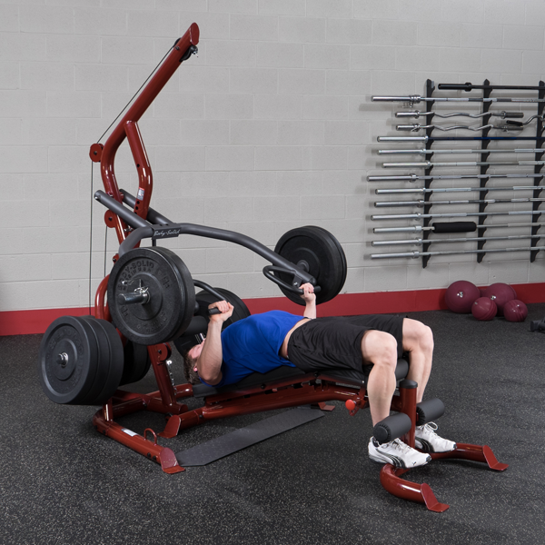 Body-Solid GLGS100P4 Corner Leverage Gym Package With Bench-NEW IN BOX . Call For Lowest Price In the USA