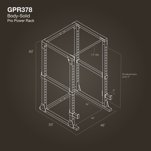 Body-Solid GPR378 Power Rack-NEW IN BOX . Call For Lowest Price In the USA