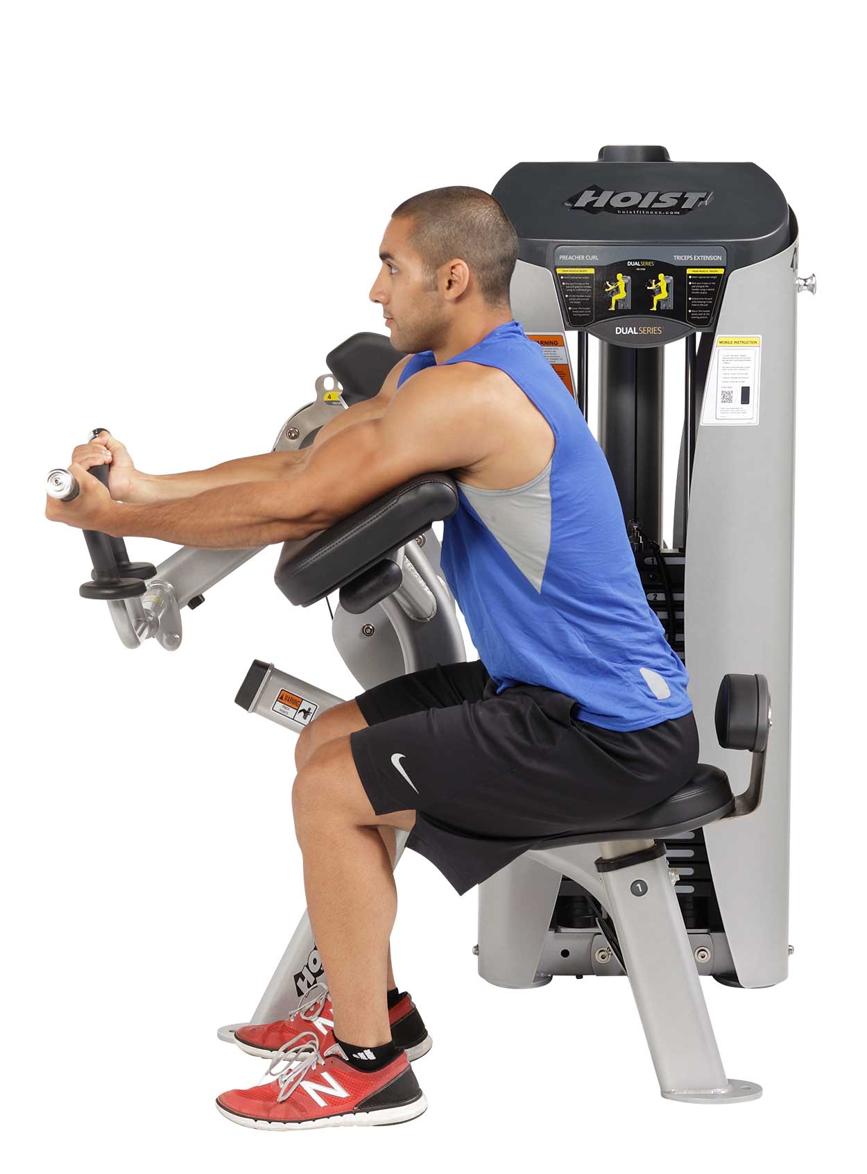 Hoist HD3100 Preacher Curl/Triceps Extension Combo Machine-New