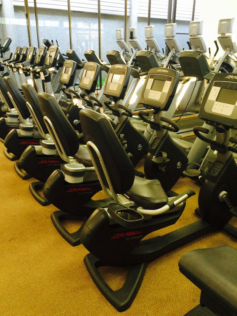 Life Fitness 95R Inspire Commercial Recumbent Bike.Call Now For Lowest Pricing Guaranteed!.
