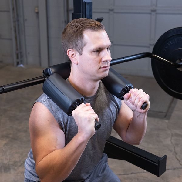 Body-Solid Safety Squat Bar OBSS50B-NEW IN BOX . Call For Lowest Price In the USA