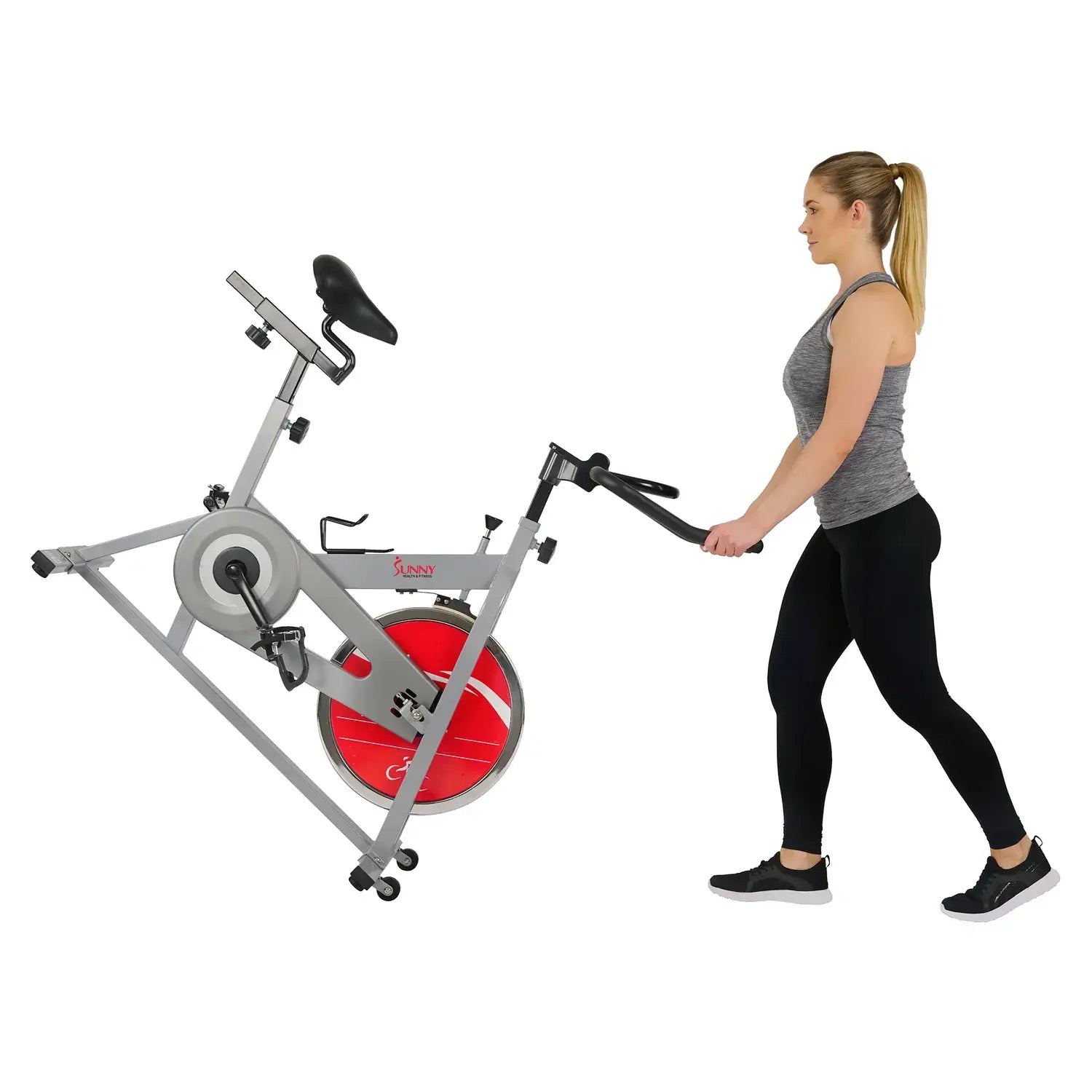 GP Pro Sun Silver Exercise Bike Chain Drive Indoor Cycling Trainer - Lifetime warranty*