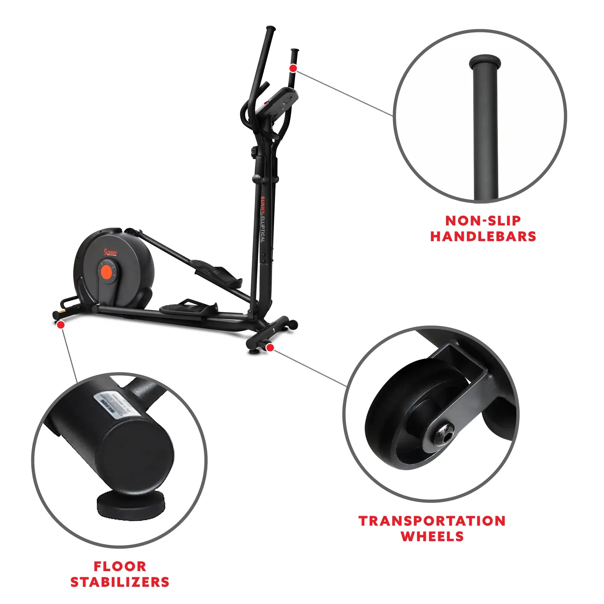 GP Pro Sun Power Stride Smart Elliptical Cross Trainer Machine- Lifetime warranty*