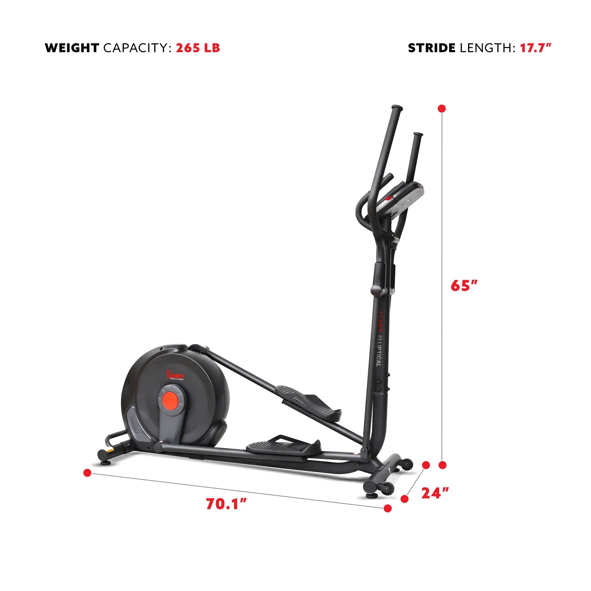 GP Pro Sun Power Stride Advanced Elliptical Machine- Lifetime warranty*