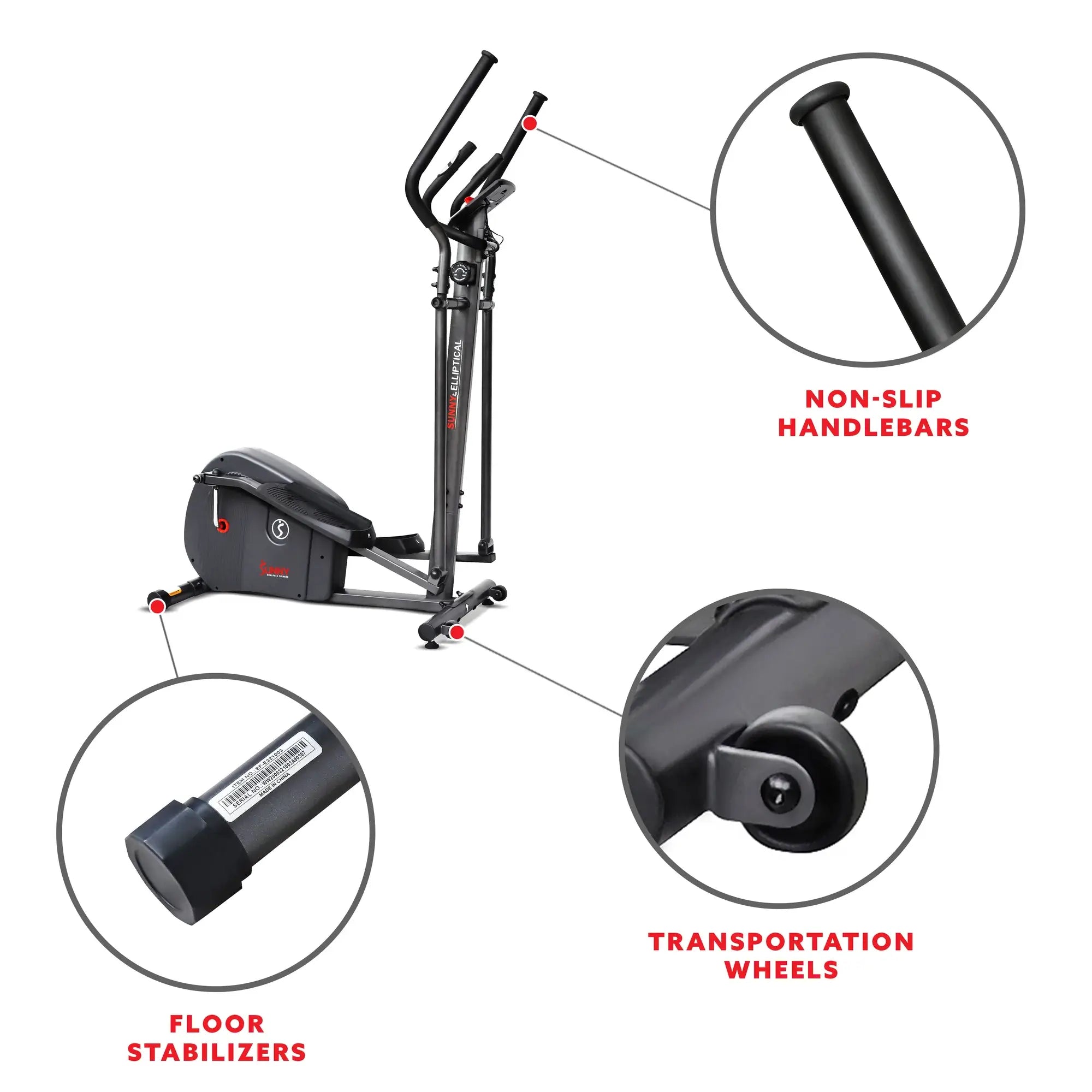 GP Pro Sun Endurance Series Smart Elliptical Machine- Lifetime warranty*