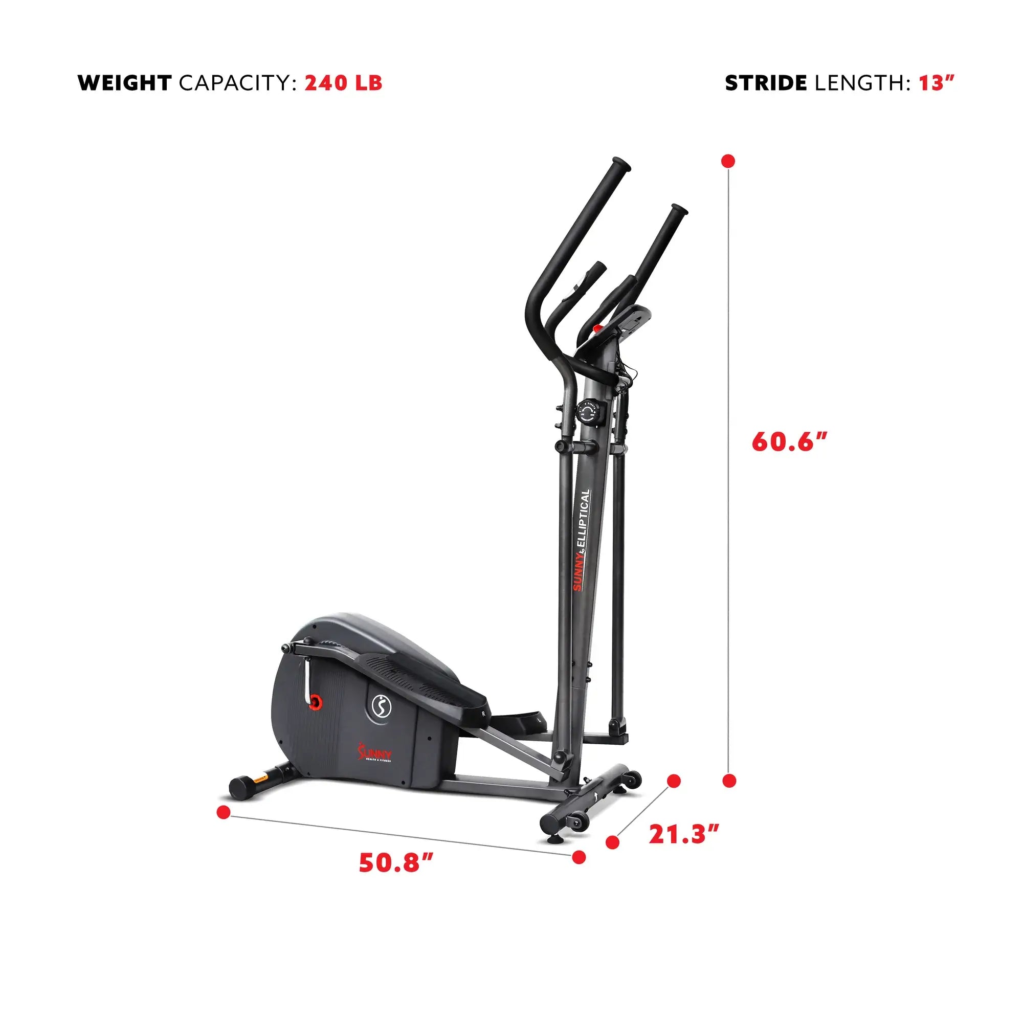 GP Pro Sun Endurance Series Smart Elliptical Machine- Lifetime warranty*