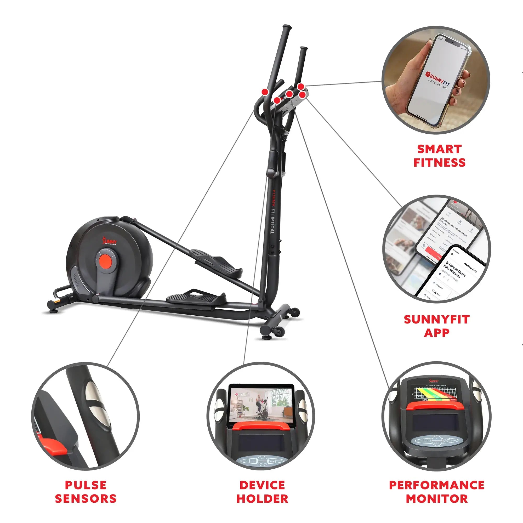 GP Pro Sun Power Stride Advanced Elliptical Machine- Lifetime warranty*