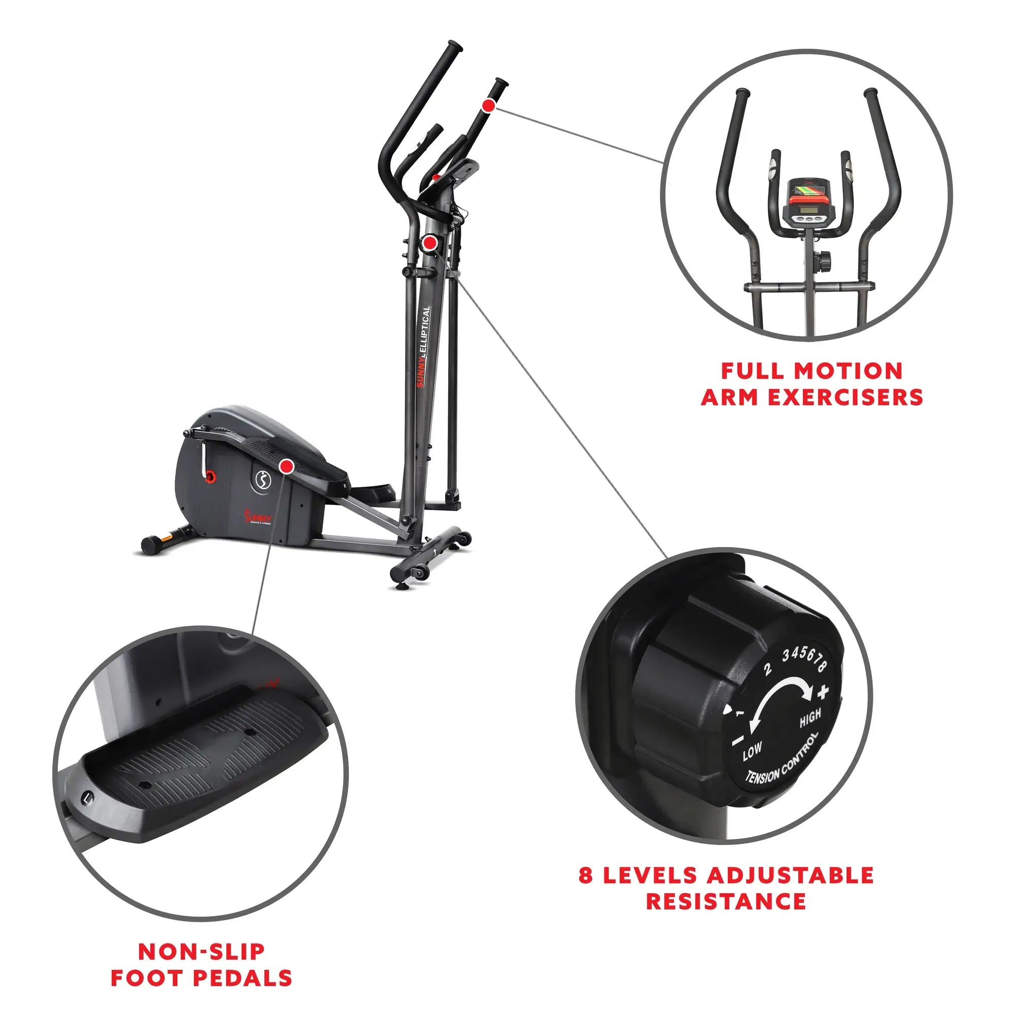 GP Pro Sun Endurance Series Smart Elliptical Machine- Lifetime warranty*