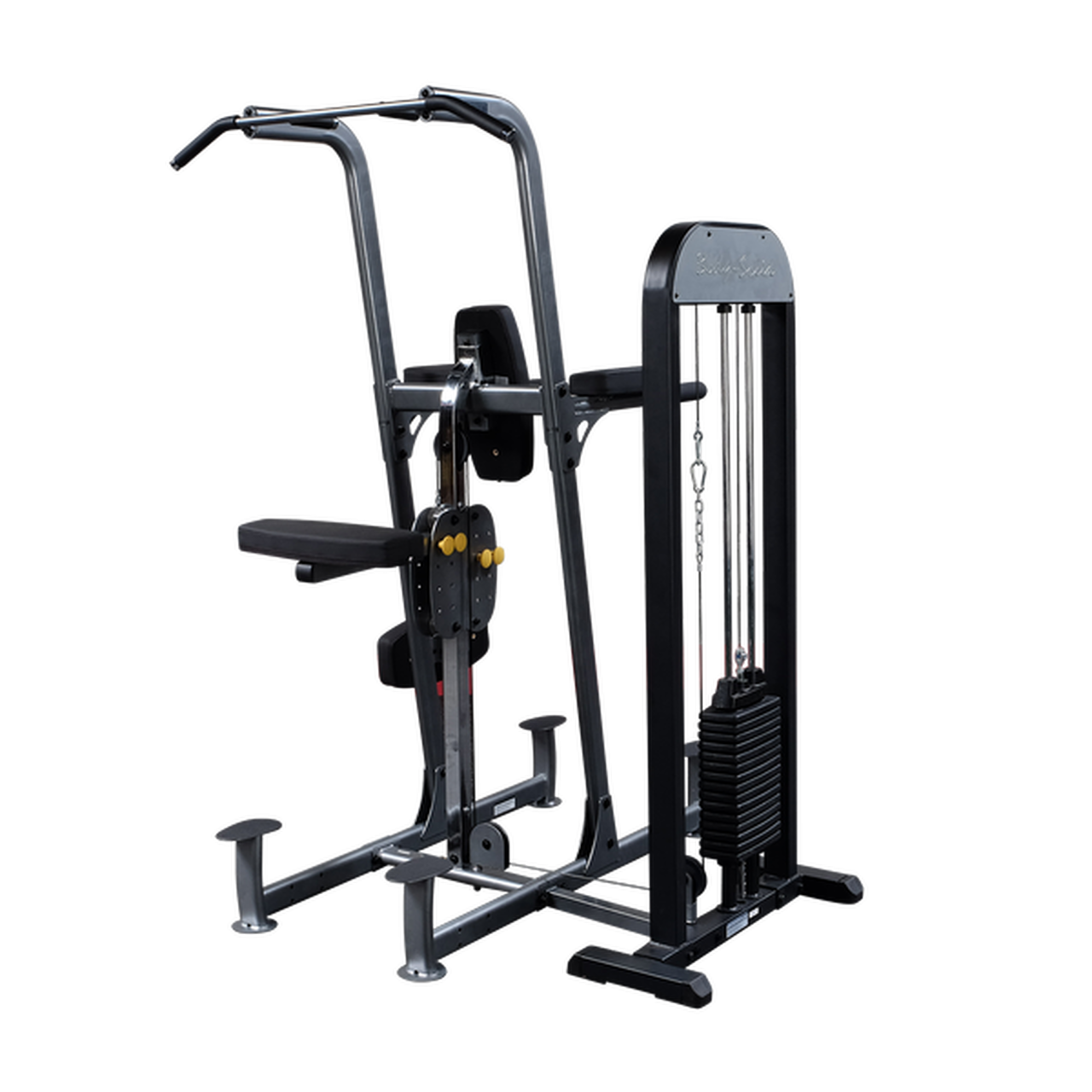 BODY-SOLID FCD-STK PRO-SELECT WEIGHT ASSISTED CHIN-DIP MACHINE-NEW. Call 888-502-2348 For Lowest Pricing