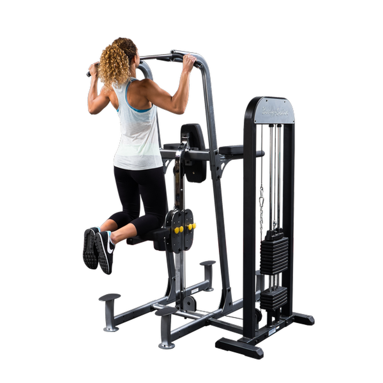 BODY-SOLID FCD-STK PRO-SELECT WEIGHT ASSISTED CHIN-DIP MACHINE-NEW. Call 888-502-2348 For Lowest Pricing