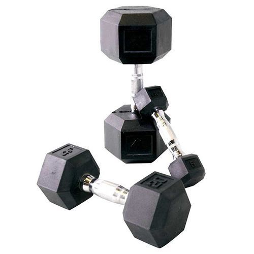 Cap Barbell Rubber Coated Hex Dumbbell Set 5-100 Lbs-New