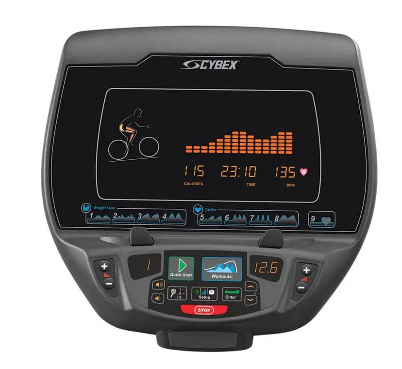 Cybex 625 U Upright Bike-Remanufactured. Call Now for Lowest Price