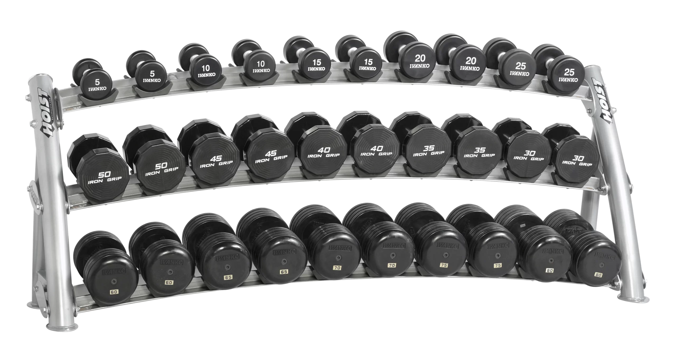 Hoist 3 Tier Horizontal Dumbbell Rack CF-3461-3. New