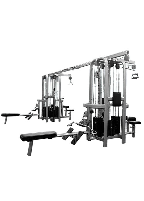 Deluxe 8 Stack Multi Station Commercial Jungle System-New, Call 888-502-2348 Now For Lowest Pricing In the Nation