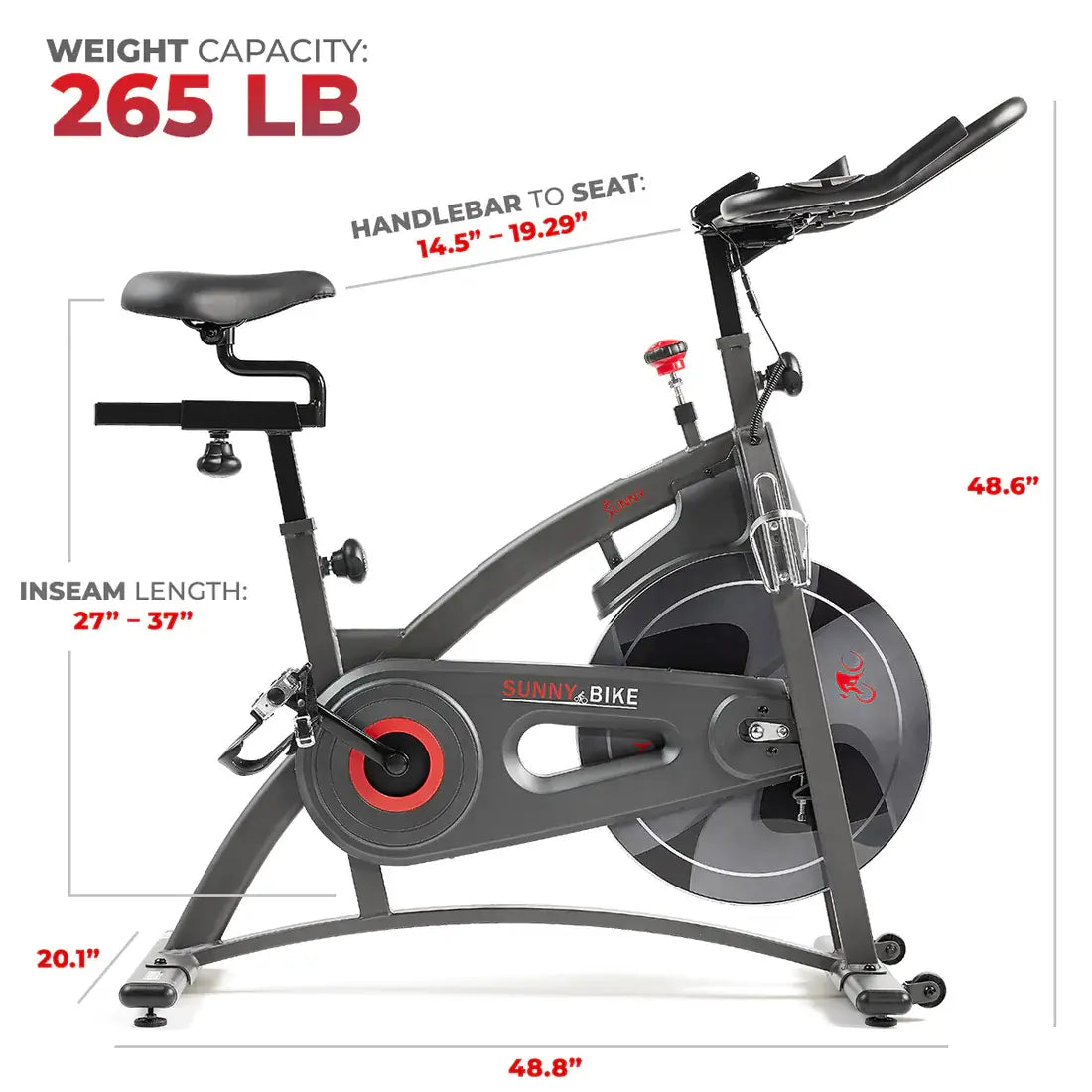 GP Pro Sun Premium Magnetic Resistance Smart Indoor Cycling Bike - Lifetime warranty*