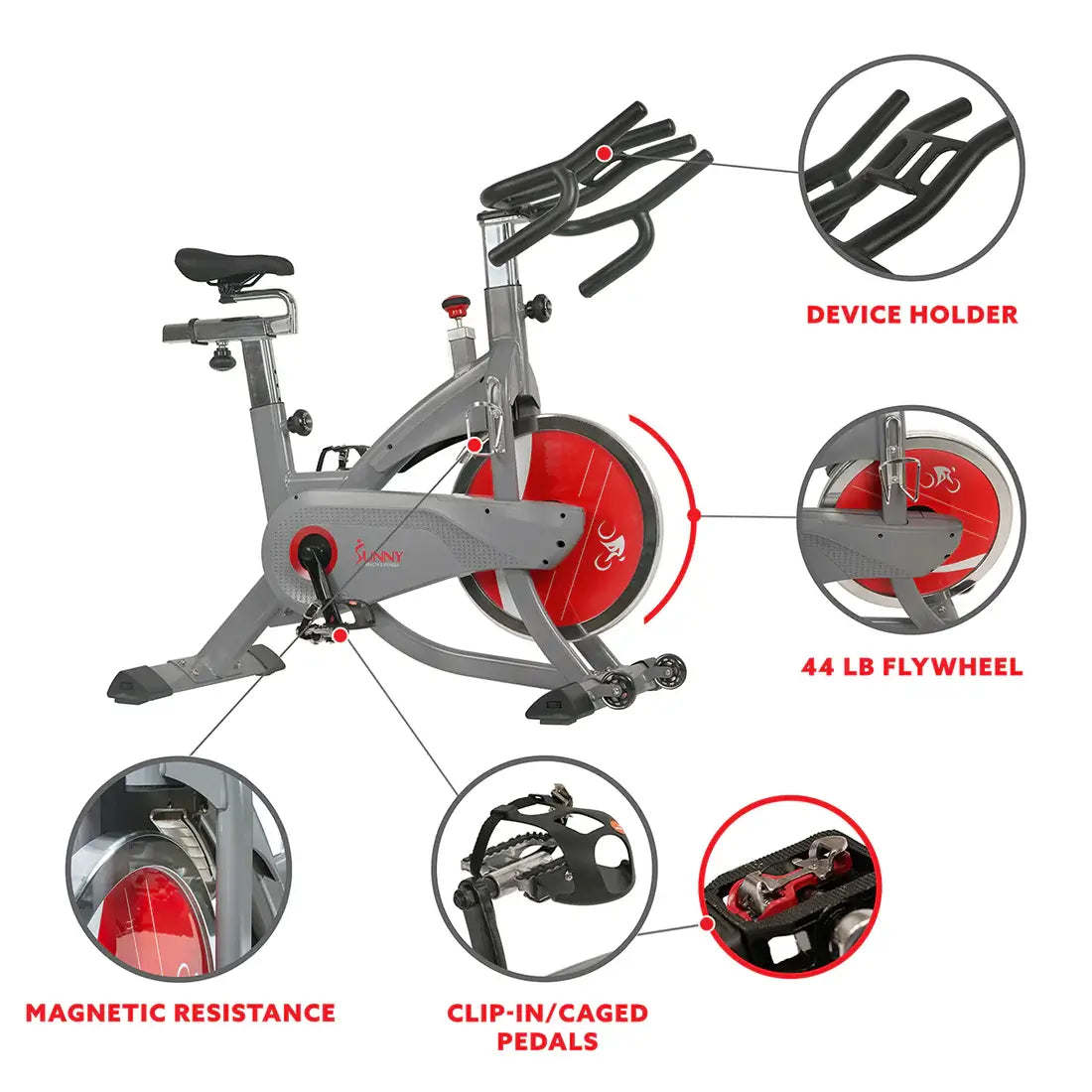 GP Pro Sun AeroPro Exercise Bike for Indoor Cycling - Lifetime warranty*