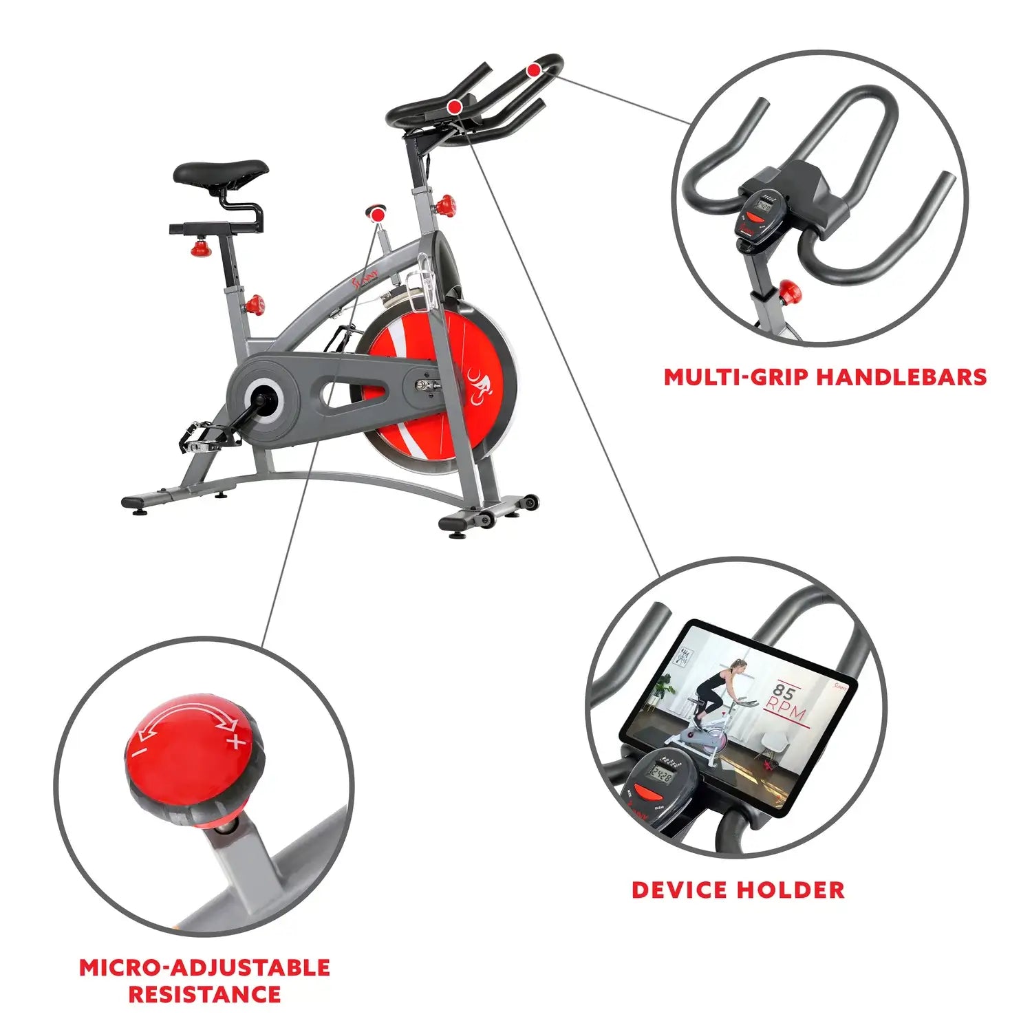 GP Pro Sun Belt Drive Exercise Bike Indoor Cycling Bike - Lifetime warranty*