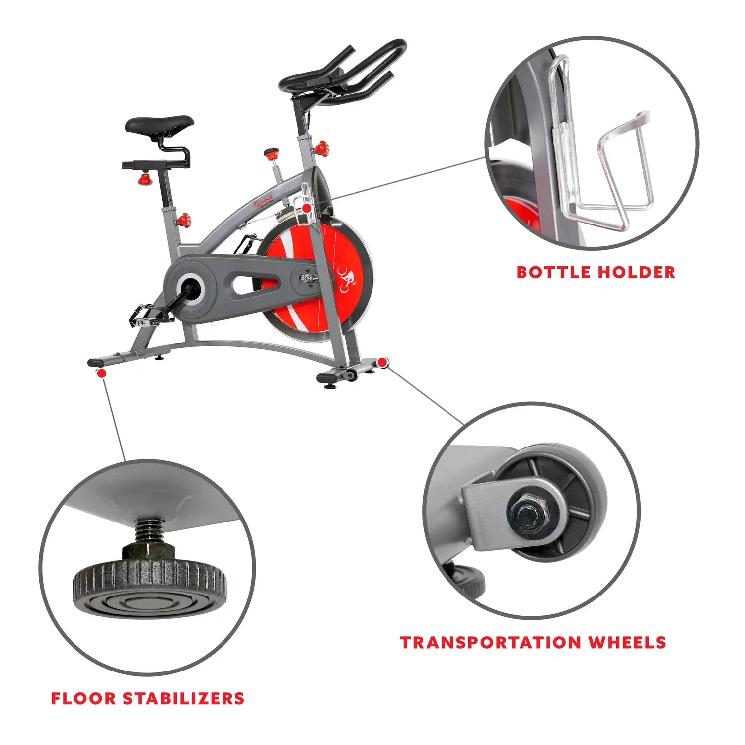 GP Pro Sun Belt Drive Exercise Bike Indoor Cycling Bike - Lifetime warranty*