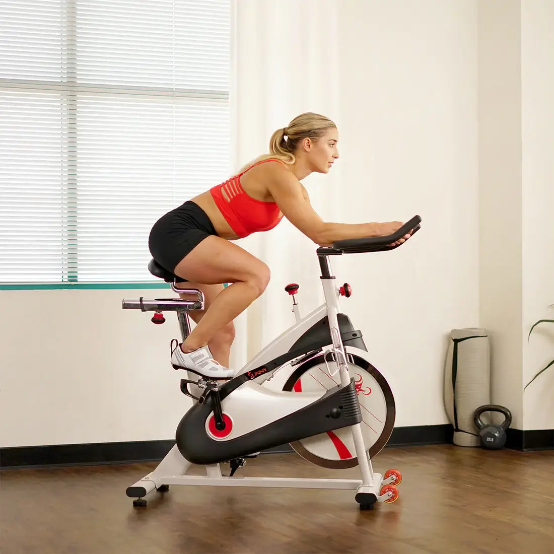 GP Pro Sun Premium Cycling Exercise Bike Indoor Fitness Belt Drive Clipless Pedal - Lifetime warranty*