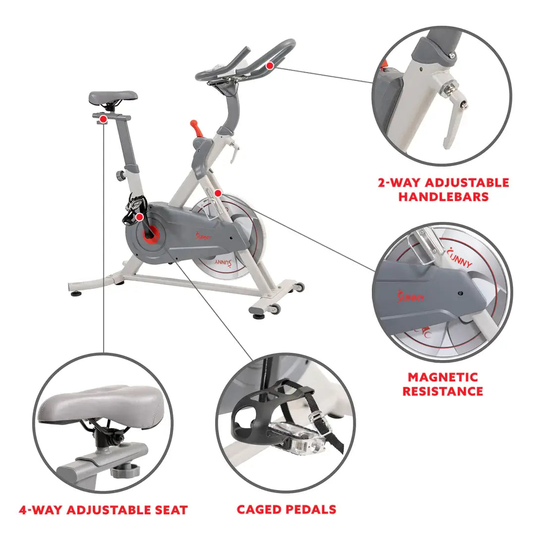 GP Pro Sun Pro Lite Indoor Cycling Bike Belt Drive - Lifetime warranty*