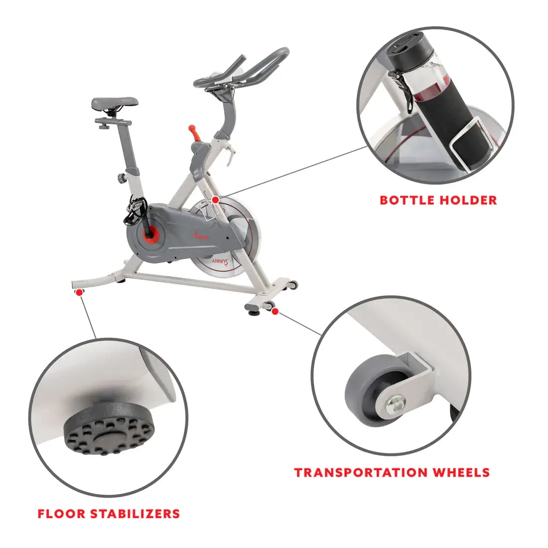 GP Pro Sun Pro Lite Indoor Cycling Bike Belt Drive - Lifetime warranty*