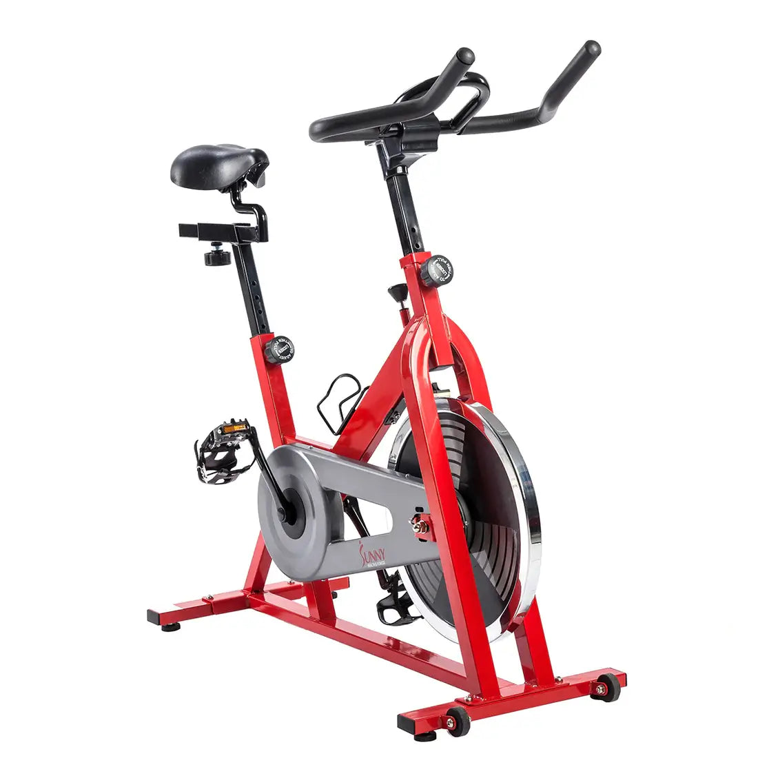GP Pro Sun Red Chain Drive Indoor Cycling Exercise Bike Trainer-Lifetime warranty*
