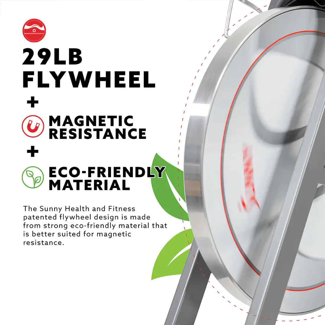 GP Pro Sun Endurance Belt Drive Magnetic Indoor Exercise Cycle Bike - Lifetime warranty*