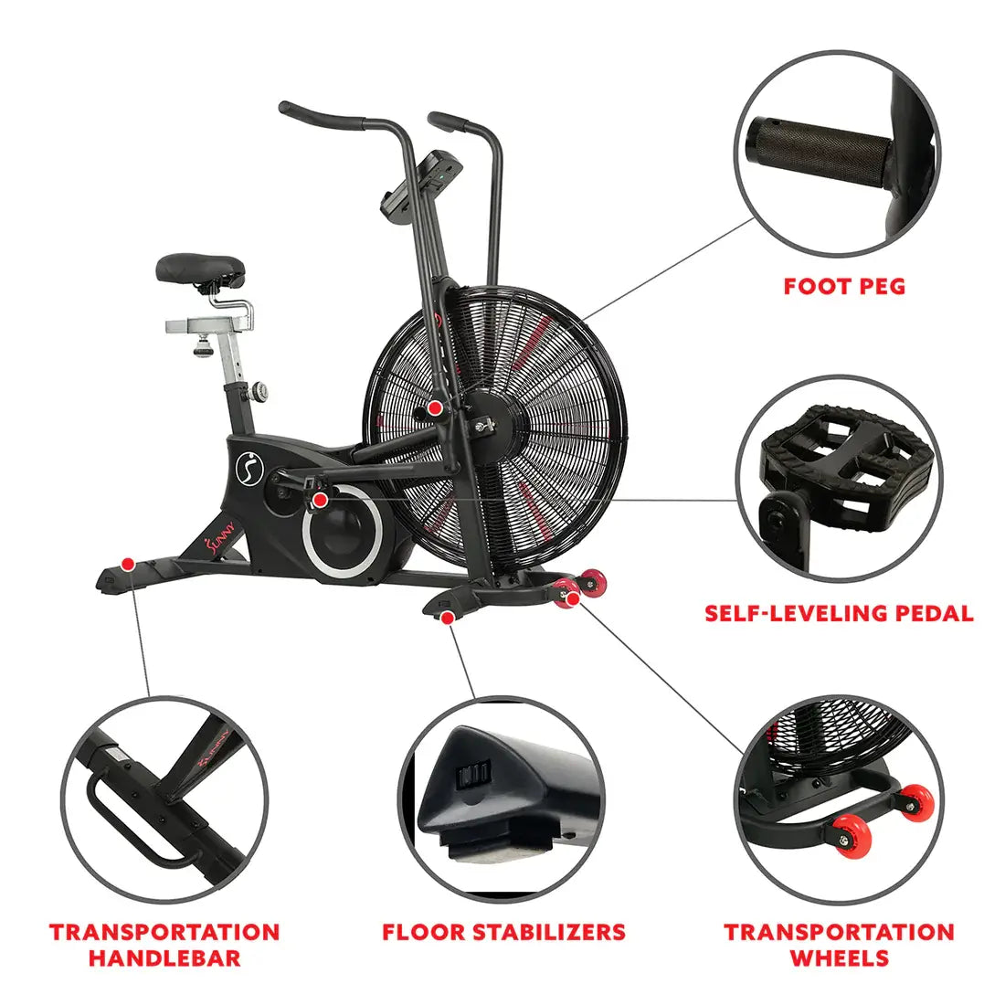 GP Pro Sun Tornado LX Fan Bike - Air Assault Exercise - Lifetime warranty*