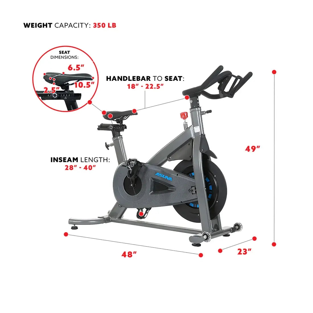GP Pro Sun Magnetic Chain Drive Turbo Commercial Indoor Cycling Trainer Exercise Bike-Lifetime warranty*