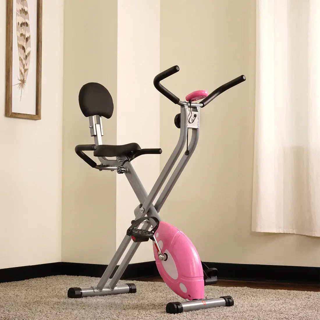 GP Pro Sun Magnetic Folding Recumbent Bike Exercise Bike, 220lb Capacity - Lifetime warranty*