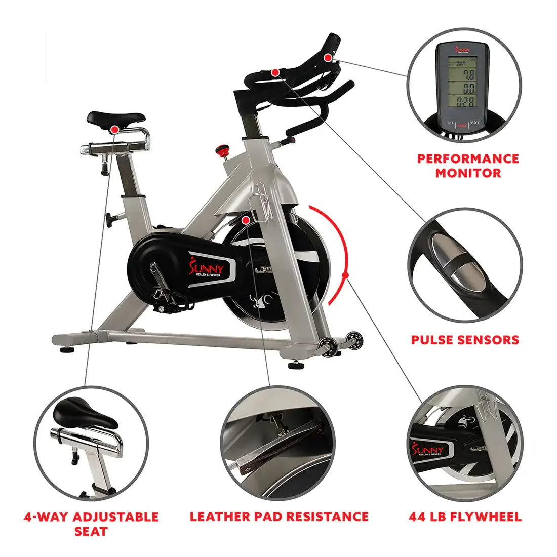 GP Pro Sun Belt Drive Exercise Bike - Lifetime warranty*