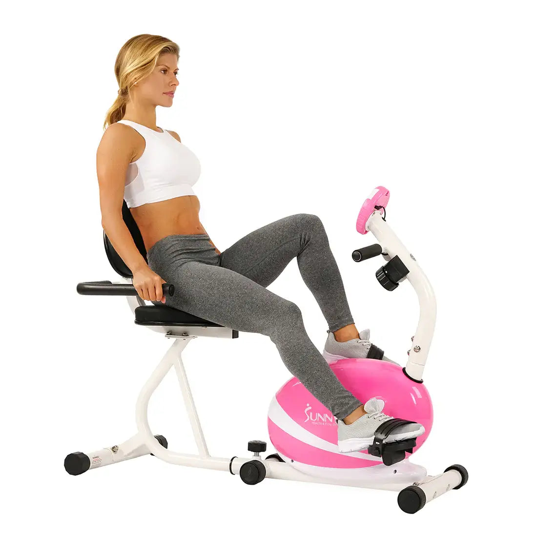 GP Pro Sun Pink Recumbent Exercise Bike Magnetic Resistance - Lifetime warranty*