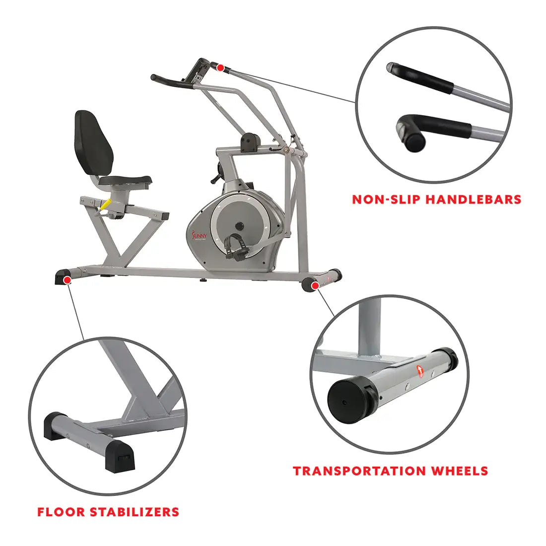 GP Pro Sun Arm Exerciser Magnetic Recumbent Bike Cross Trainer - Lifetime warranty*