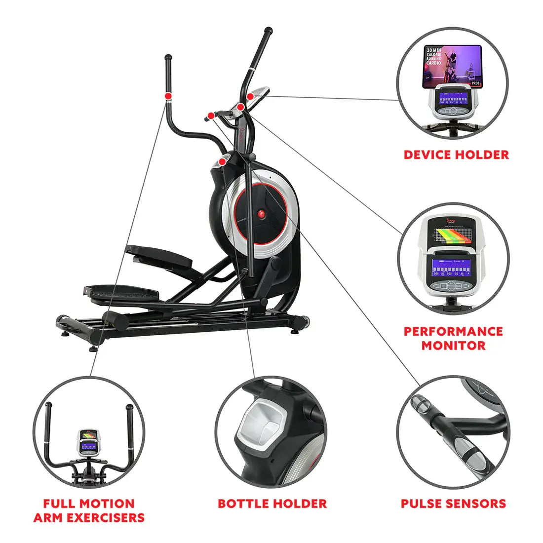 GP Pro Sun Motorized Elliptical Machine Trainer- Lifetime warranty*