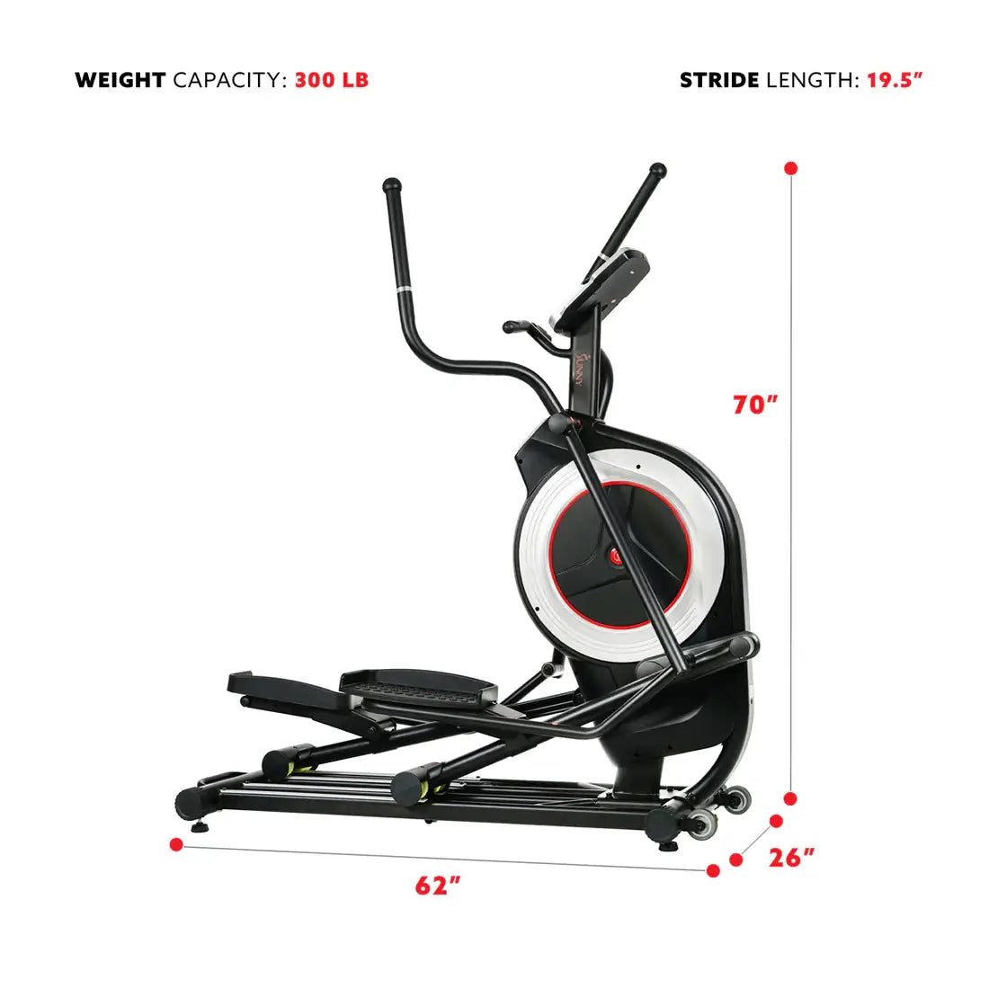 GP Pro Sun Motorized Elliptical Machine Trainer- Lifetime warranty*