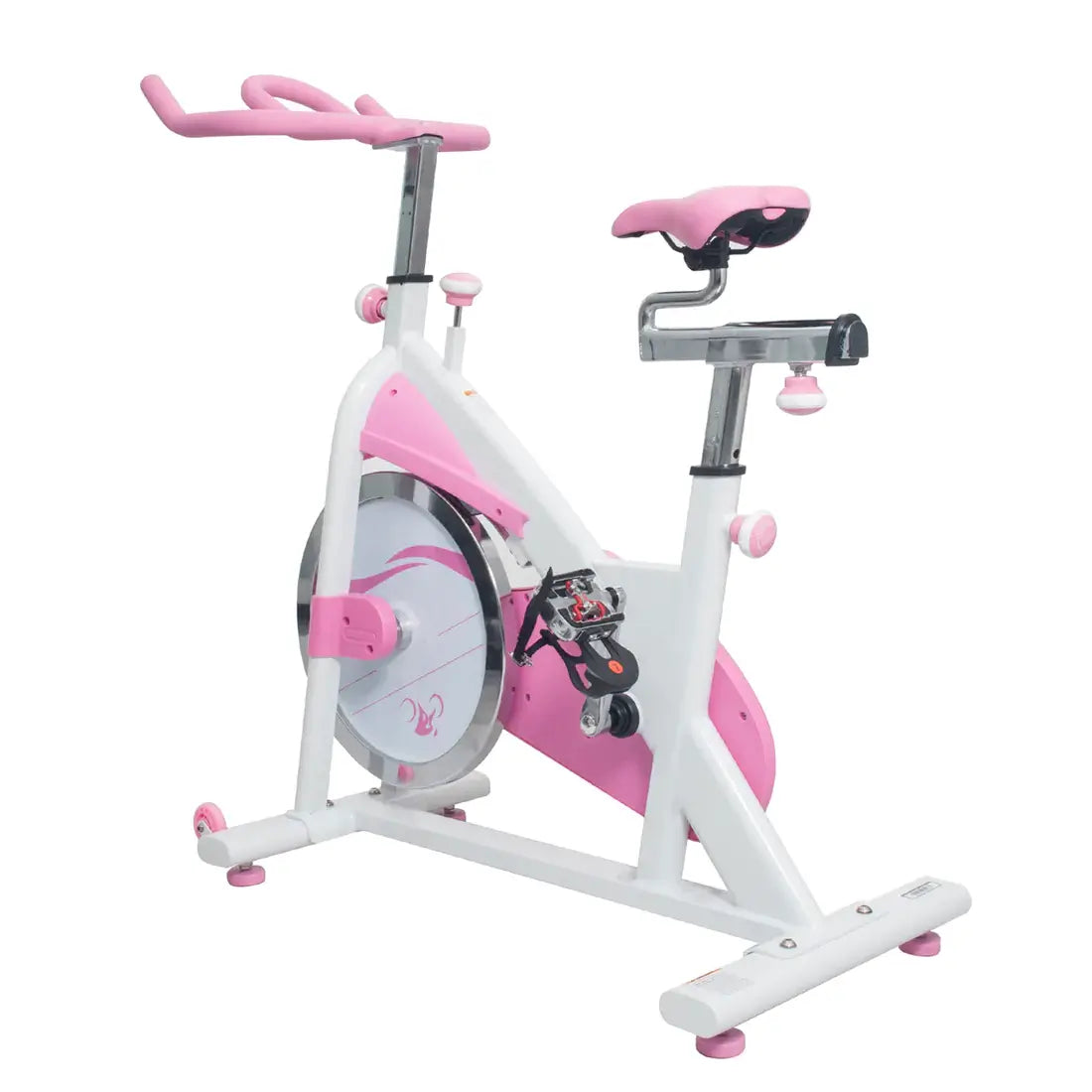 GP Pro Sun Pink Exercise Bike Belt Drive Premium Indoor Cycling Trainer - Lifetime warranty*