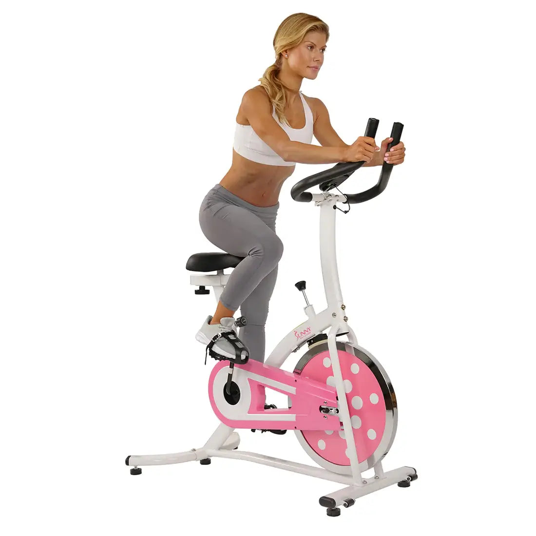 GP Pro Sun Pink Chain Drive Indoor Cycling Trainer Exercise Bike-Lifetime warranty*