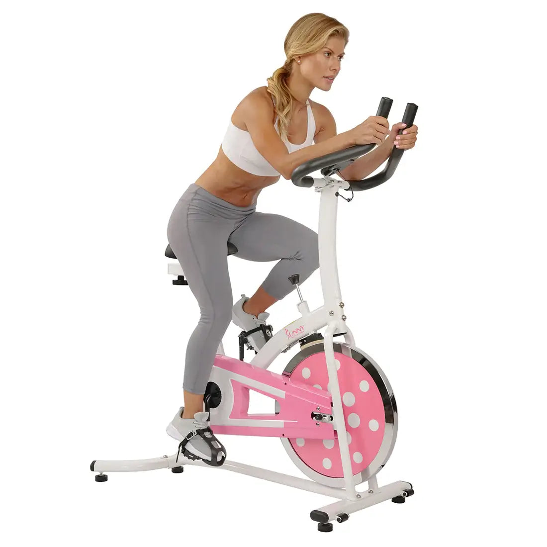 GP Pro Sun Pink Chain Drive Indoor Cycling Trainer Exercise Bike-Lifetime warranty*
