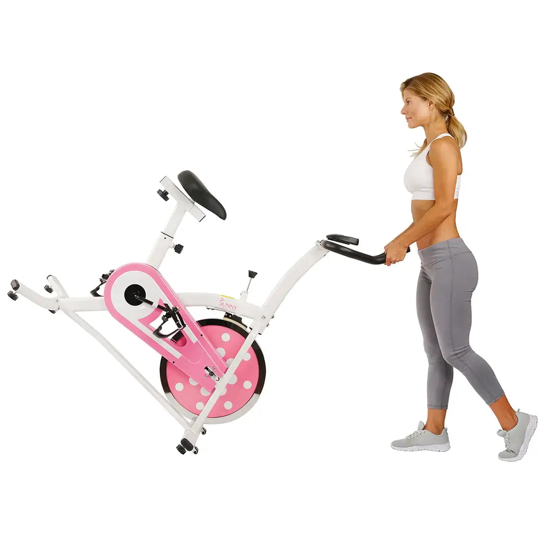 GP Pro Sun Pink Chain Drive Indoor Cycling Trainer Exercise Bike-Lifetime warranty*
