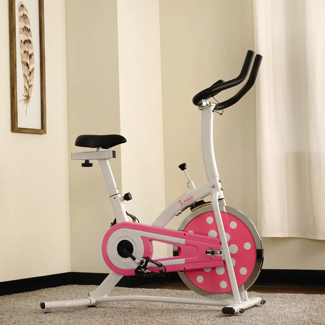 GP Pro Sun Pink Chain Drive Indoor Cycling Trainer Exercise Bike-Lifetime warranty*