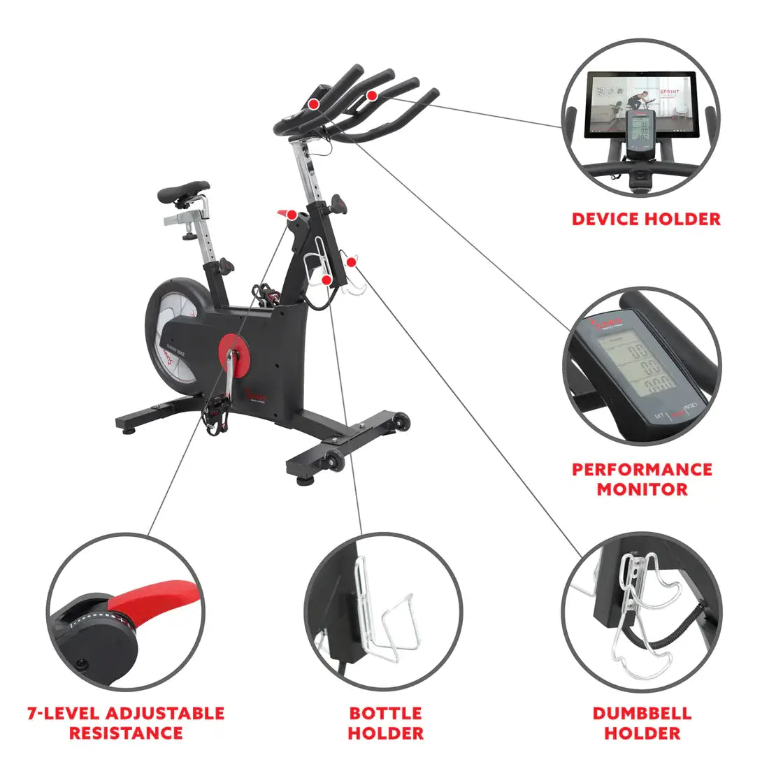 GP Pro Sun Kinetic Rear Flywheel Drive Indoor Cycling Bike - Lifetime warranty*